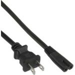 InLine® Netzkabel, Netzstecker USA auf Euro 8 C7 Stecker, 0,5m (16650Y)