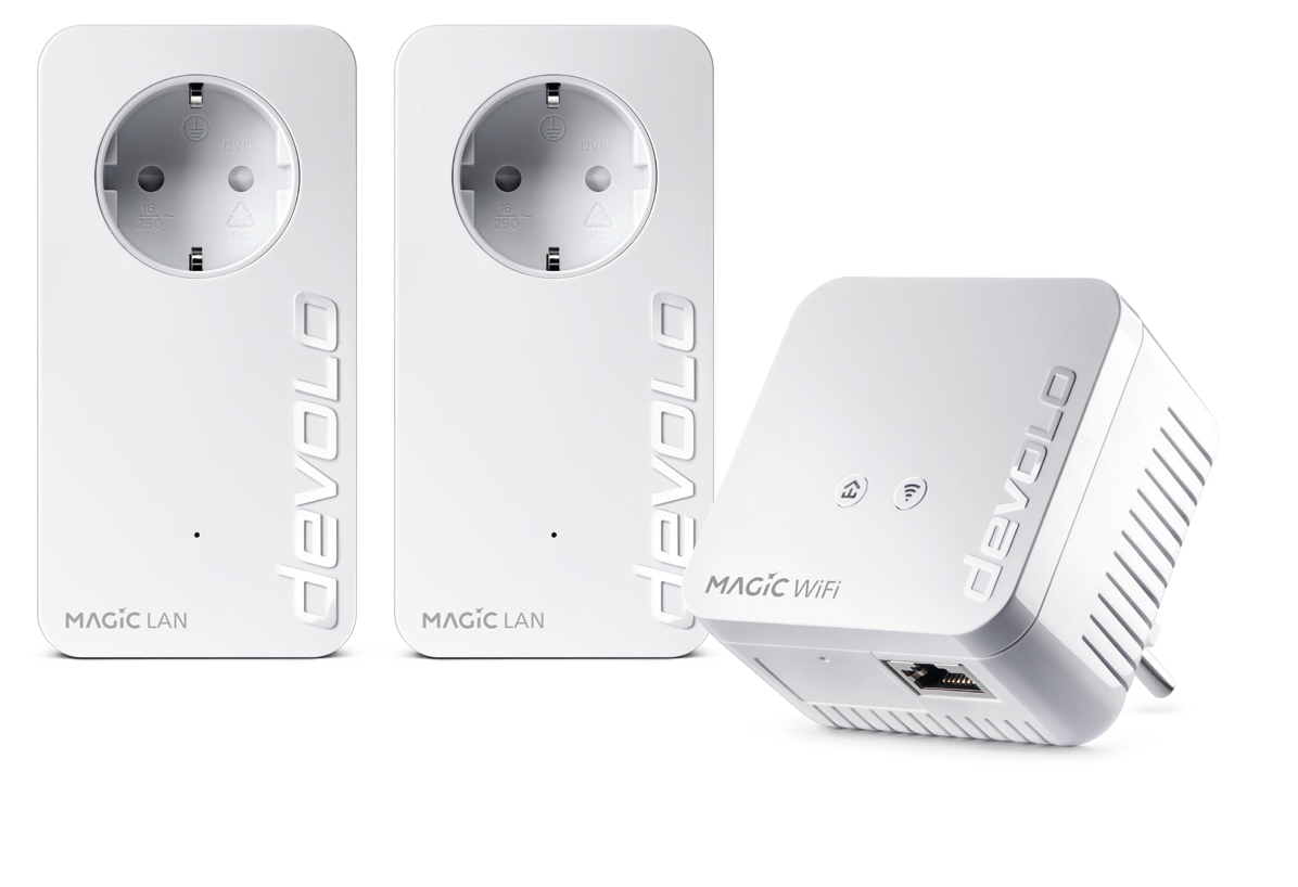 devolo Magic 1 WiFi Multimedia Power Kit (1200Mbit, Powerline + WLAN ac, Mesh) (8729)