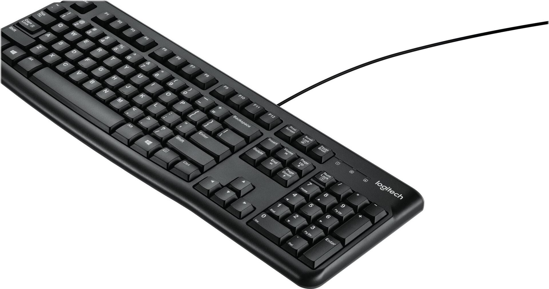 Logitech K120 Tastatur USB Hebräisch Schwarz