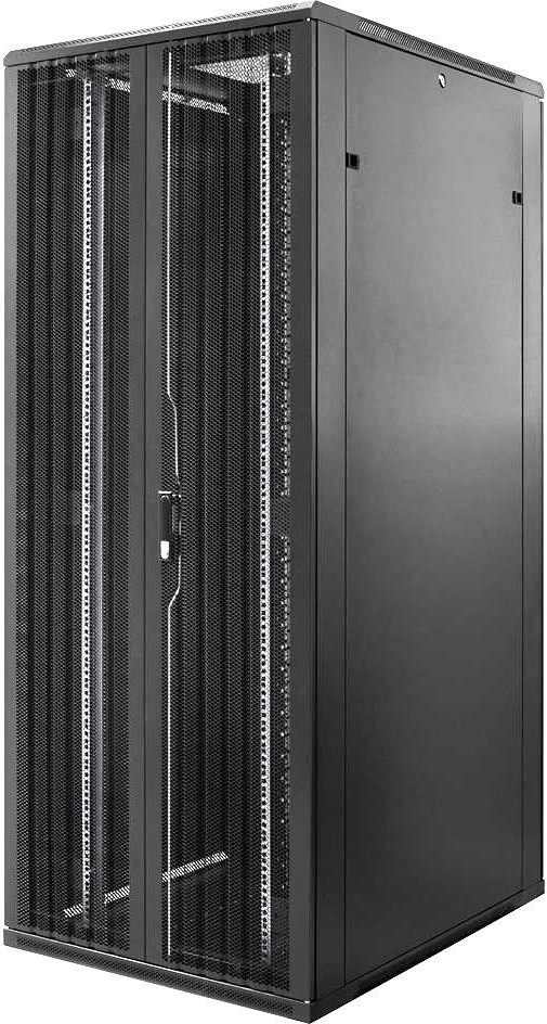 DSIT 47 HE 19” Serverschrank, mit perforierter Doppelflügeltüren vorne und hinten (BxTxH) 800 x 800 x 2200mm (DS8847DD)