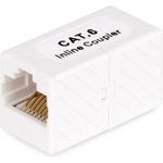 StarTech.com RJ45 Coupler 5-Pack, Inline Cat6 Coupler, Female to Female (F/F) T568 Connector, Unshielded Ethernet Cable Extension (IN-CAT6-COUPLER-U5)