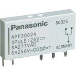 Panasonic Printrelais 24 V/DC 6 A 1 Wechsler APF30324 1 St. (APF30324)