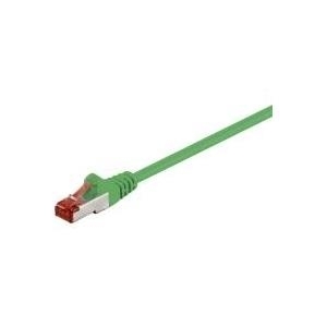 Wentronic Goobay CAT 6 Patchkabel, S/FTP (PiMF), Grün, 0.15 m - LSZH halogenfrei, Kupfer (92454)