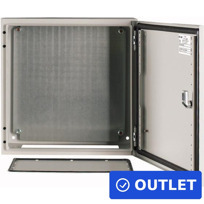 Eaton CS-44/200 Wand-Gehäuse 400 x 400 x 200 Stahl Grau 1 St (111684) (geöffnet)