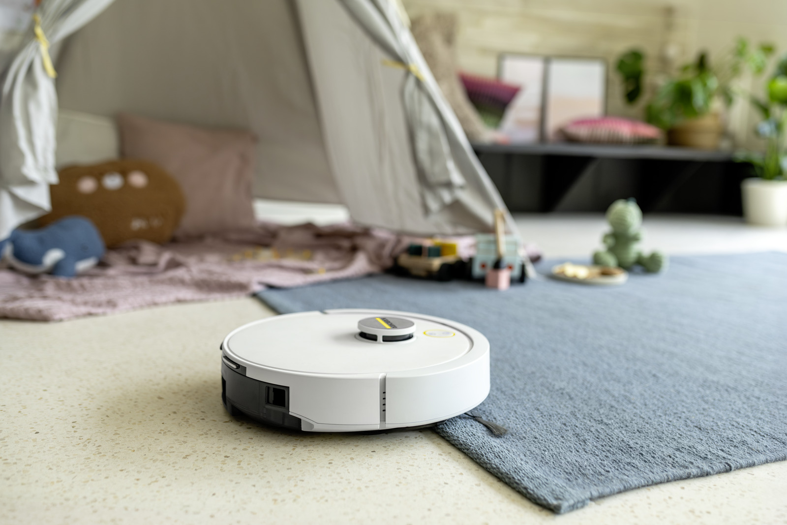 KARCHER RVC 3 Comfort Saugroboter mit Basisstation, 130 min, Weiß