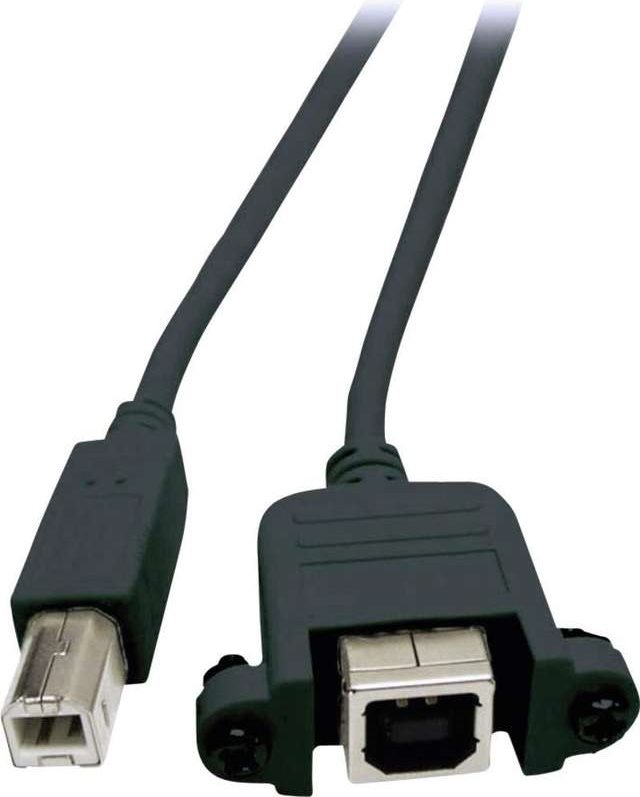 EFB-Elektronik USB2.0 Verlängerungskabel B-B, St.-Einbaubuchse, 1,0m, schwarz, Classic Hersteller: EFB Elektronik (K5293SW.1V2)