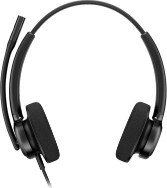 HP Poly Mission 425 Headset On-Ear kabelgebunden ANC USB-C/USB-A Schwarz
