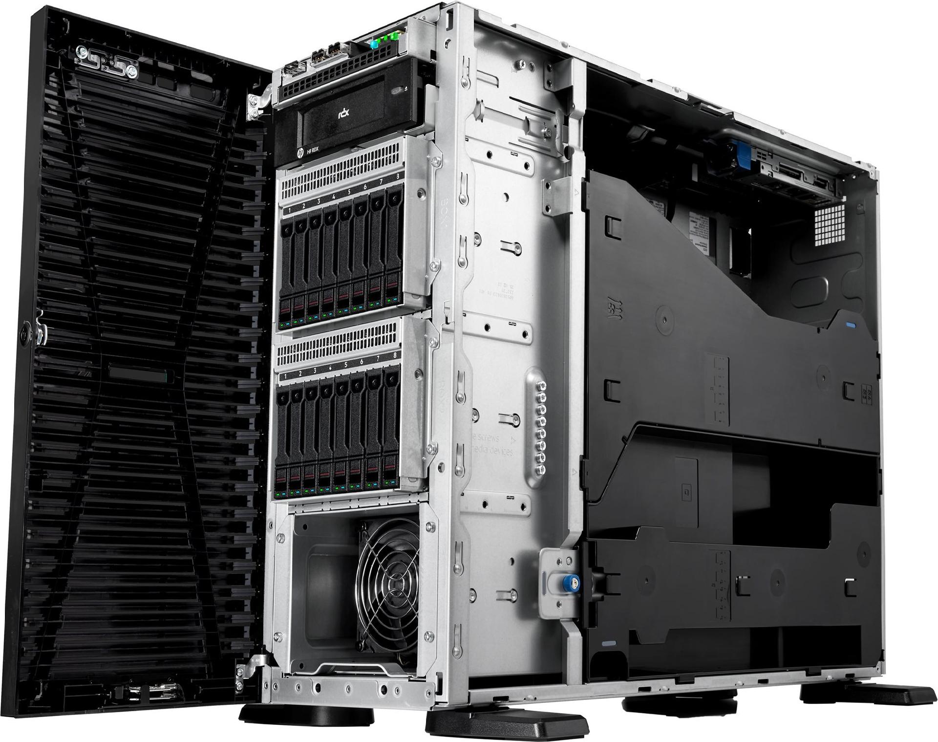 HPE ProLiant ML110 Gen11 Intel Xeon Silver 4510 2.4 GHz 64 GB RAM 8 SFF Schwarz