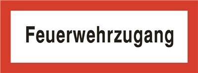 Abtec GmbH Brandschutzschild 297x105mm Feuerwehrzugang Folie (5830625)