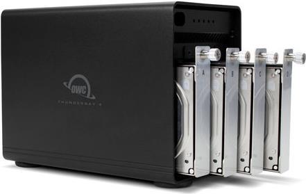 OWC ThunderBay 4 RAID Ready 4-Bay External Storage Enclosure with 2 x TB3 Ports. 4-Bay RAID ohne Softraid (OWCTB3IVKIT000)