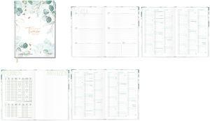 Häfft® Verlag Schülerkalender Mint Blattgold August 2026 - Juli 2027 weiß, 1 St. (11133-8)