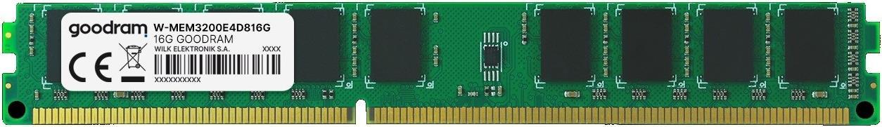 Goodram UDIMM ECC VLP 16GB 2Rx8 3200MHz PC4-25600 W-MEM3200E4D816G (W-MEM3200E4D816G)
