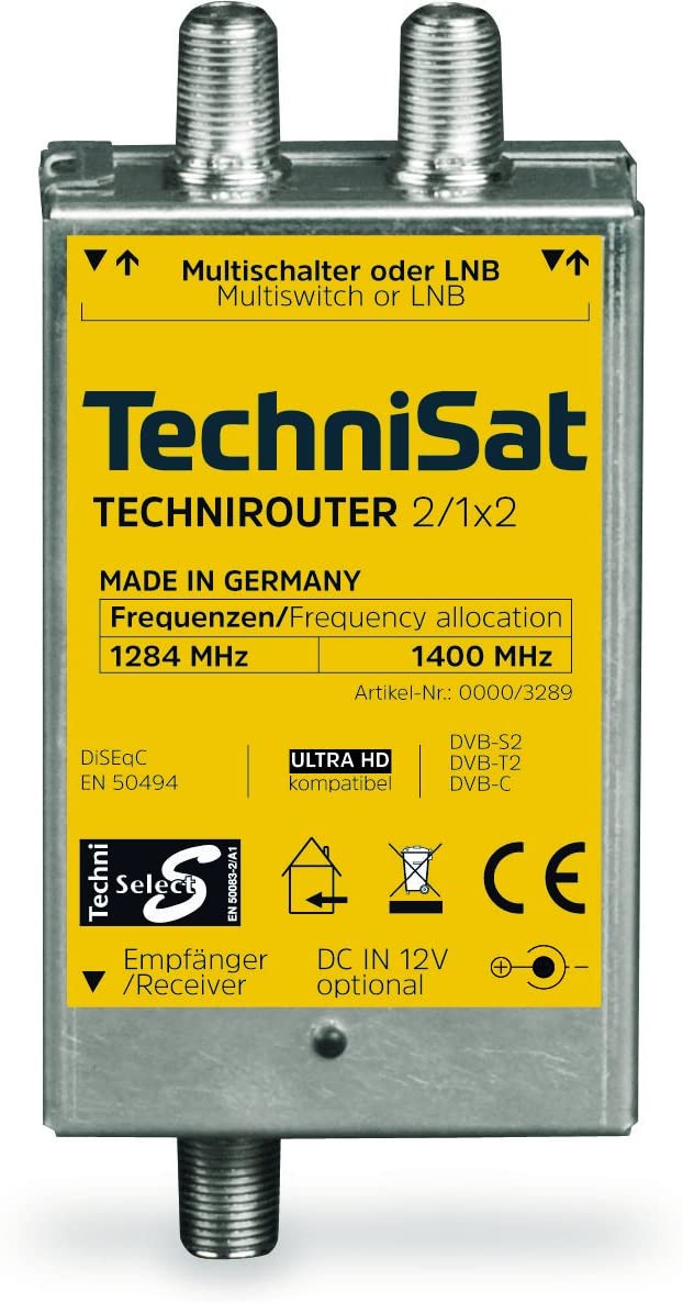 TechniSat TechniRouter Mini 2/1x2 - Multiswitch Satelliten-/terrestrisches Signal