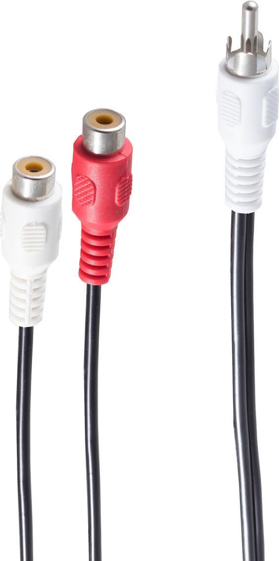 shiverpeaks BASIC-S Audiokabel, Cinchstecker - 2 x Cinchkupplung, 0,2 m, mono, im Polybeutel mit Euro- (BS40044)