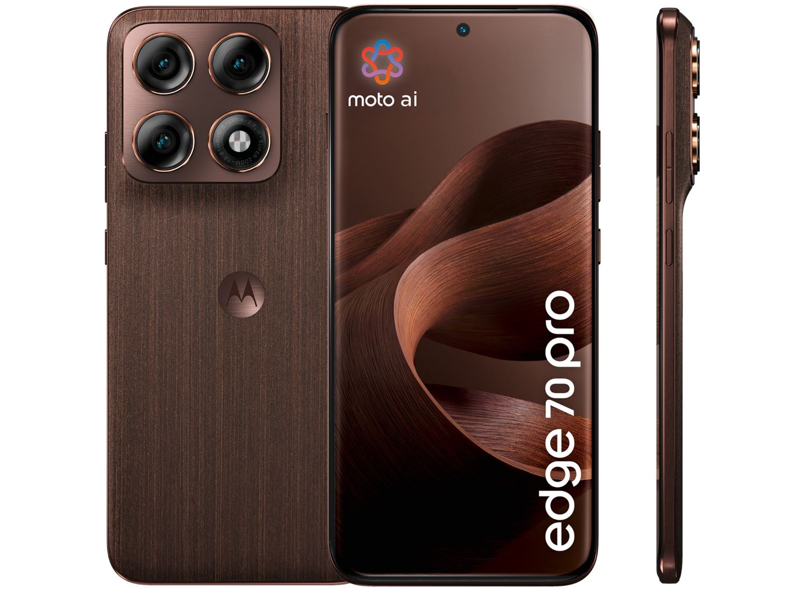 Motorola Edge 70 Pro Smartphone 6,78" AMOLED 144 Hz Android 16.0 8 GB RAM 256 GB 6500 mAh Chicory Coffee