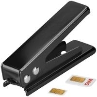 Wentronic Goobay SIM-Karten Stanze Micro, Schwarz - Kartenstanze SIM auf Micro-SIM (47009)