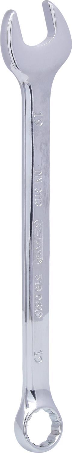 KS TOOLS CHROMEplus Ringmaulschlüssel, abgewinkelt, 19mm (518.0619)