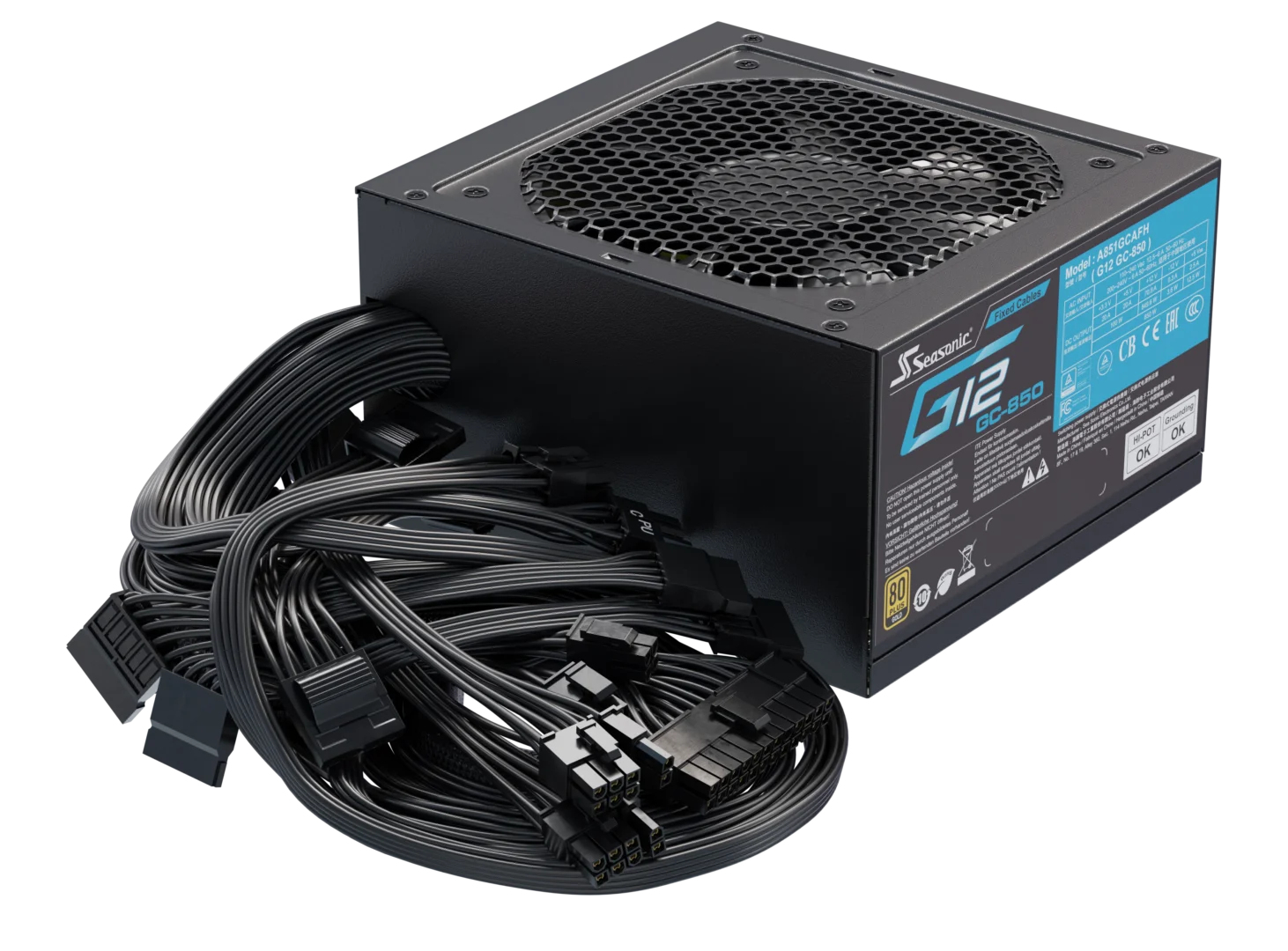 Seasonic G12 GC-850 850 W PC-Netzteil 80 PLUS Gold Schwarz