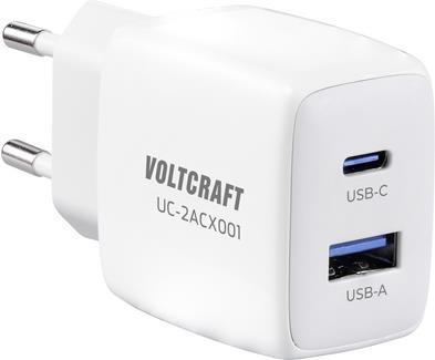 VOLTCRAFT VC-13082880 USB-Ladegerät Innenbereich Ausgangsstrom (max.) 2.08 A 2 x USB, USB-C® Buchse (Power Delivery) (VC-13082880)