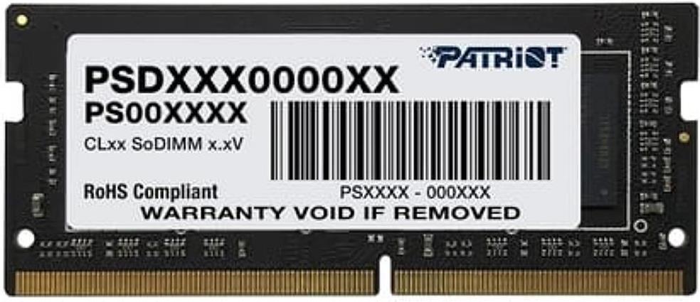 Patriot Signature Line PSD48G320081S 8 GB RAM DDR4 SO-DIMM 3200 MHz CL22 Schwarz