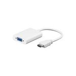 Wentronic Goobay HDMI™ zu VGA-Adapter, Weiß, 0.1 m - HDMI™ Stecker > VGA Buchse, 3,5 mm Stereo-Buchse (51758)