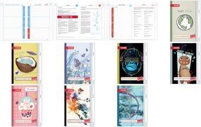 ROTH Hausaufgabenheft Bubble Tea für clevere Faule liniert DIN A5 ohne Rand, 104 Blatt (89517)