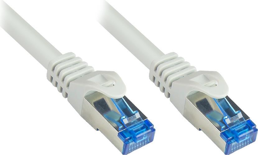 RNS® Patchkabel SmartFLEX, Cat.6A, S/FTP, PiMF, halogenfrei (LSZH), 500MHz, CU, grau, 10m, Good Connections® (8060-SF100)