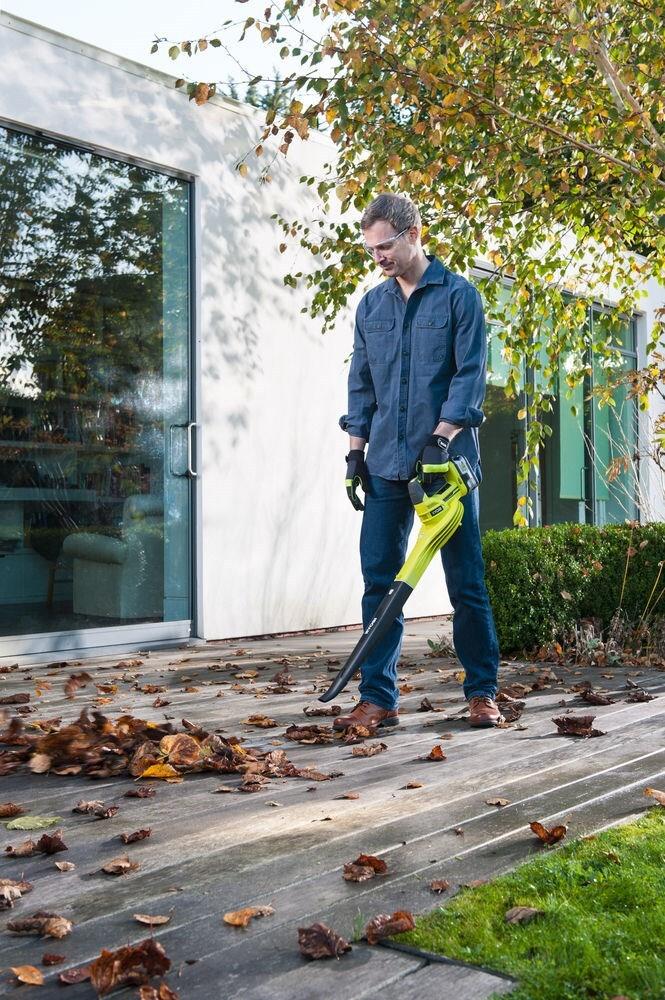 Ryobi ONE+ OBL1820S Akku-Laubbläse 18 V 2,5 Ah 245 km/h Schwarz, Grün