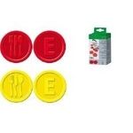 sigel Wertmarken "Essen", aus Kunststoff, gelb Essenmarken aus PP, Durchmesser: 25 mm (WM002)