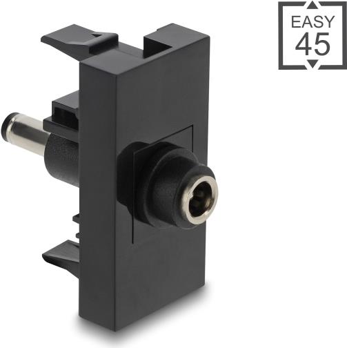 Delock Easy 45 Modul DC 5.5 x 2.1 mm Buchse zu 5.5 2.5 Stecker (90961)