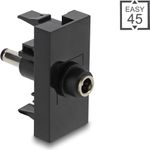 Delock Easy 45 Modul DC 5.5 x 2.1 mm Buchse zu 5.5 2.5 Stecker (90961)