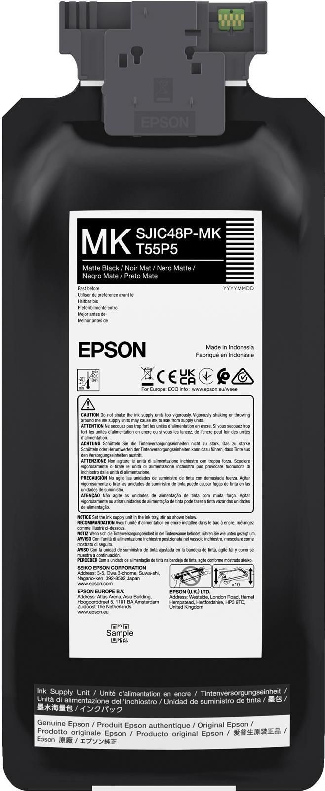 EPSON POS SJIC48P-MK ink cartridge for ColorWorks C8000e,ÿ480 ml (C13T55P540)