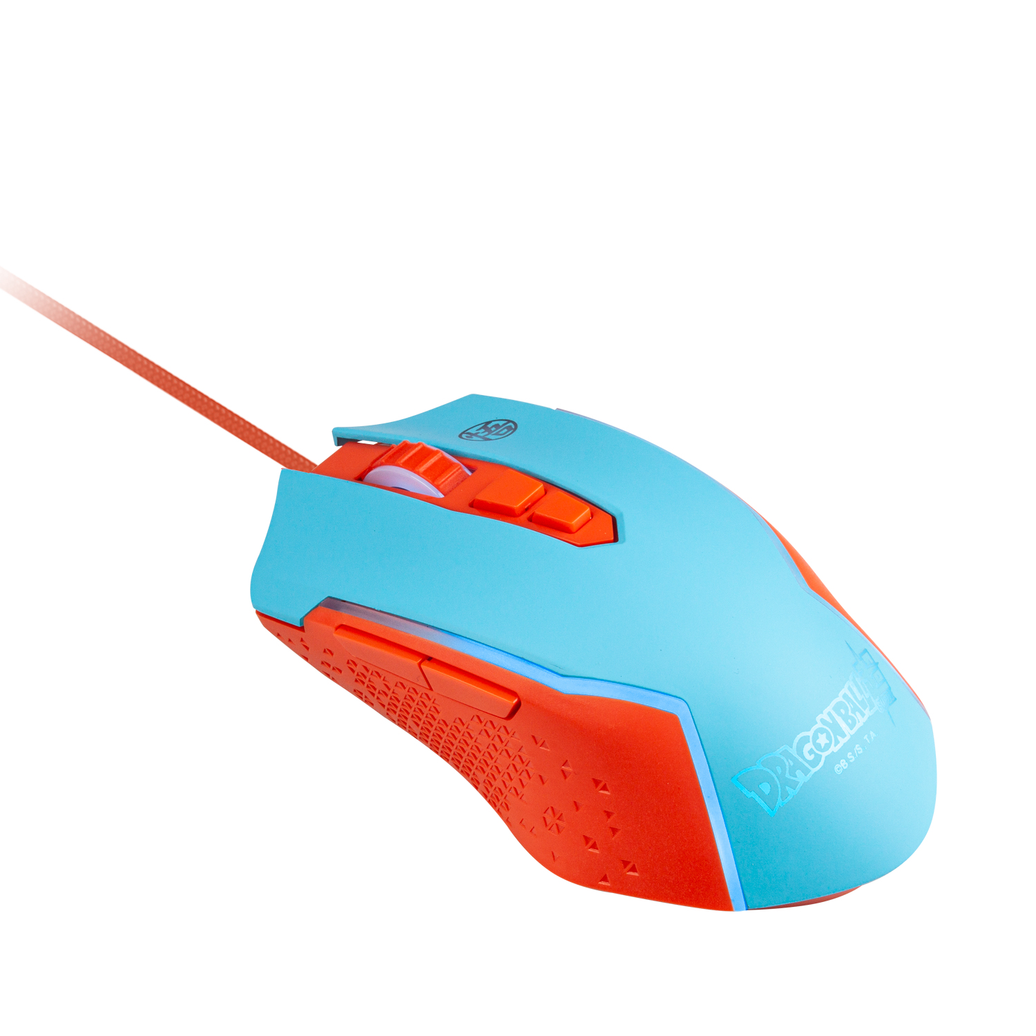 Blade Dragon Ball Super Gaming-Maus Kabelgebunden 8000 DPI USB Typ-A Blau, Orange