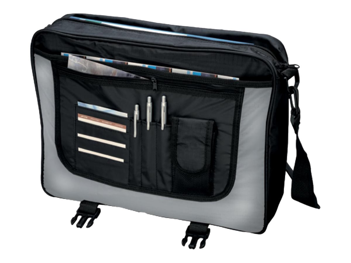 LIGHTPAK Messenger WAVE Umhängetasche 40x31x10 cm Schwarz, Grau