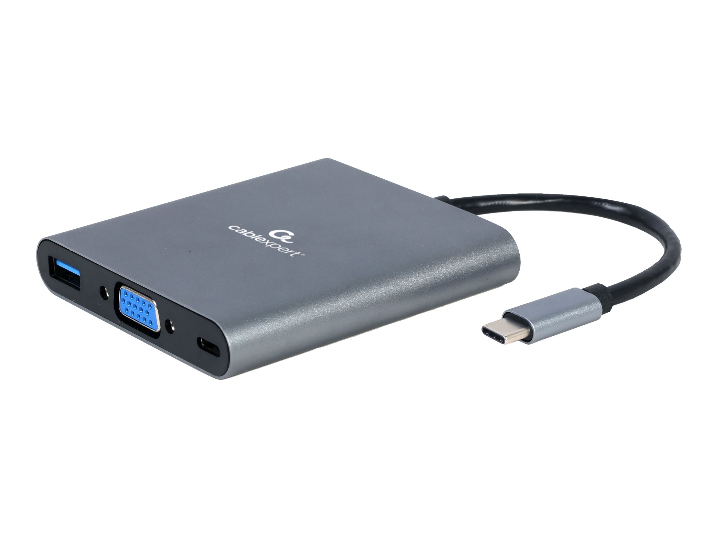 Cablexpert A-CM-COMBO6-01 Dockingstation USB-C 3.1 HDMI VGA Space-grau