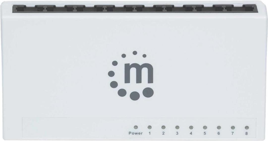 Manhattan 8-Port Fast Ethernet Switch 8 x 10/100 Weiß