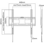 Goobay Pro TV-Wandhalterung Pro FIXED (M), Schwarz - für Fernseher von 81,30cm (32") bis 139,70cm (55") (81-140 cm) bis 50kg (49890)