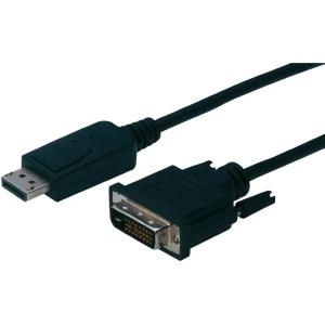 ASSMANN Adapterkabel DisplayPort 1.2 DVI-D 24+1 M/M digital Full HD Dual Link 3m (AK-340301-030-S)