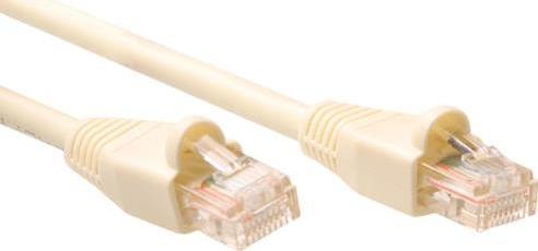 ACT Ivory 0.5 meter U/UTP CAT5E patch cable snagless with RJ45 connectors. Cat5e u/utp snagless iv 0.50m (IB6500)