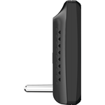 Hama Touch. Produktfarbe: Schwarz, Messfunktionen: Innen-Hygrometer, Innen-Thermometer, Außen-Hygrometer, Außen-Thermometer, Feuchtigkeitmessbereich (aussen) (H-H): 20 - 95%. Display-Typ: LED. Energiequelle: Batterie/Akku, Akku-/Batterietyp: AAA Micro. Breite: 140 mm, Tiefe: 20 mm, Höhe: 90 mm. Anzahl enthaltener Batterien: 5 Stück(e) (00186314)