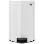 Brabantia 111846 Mülleimer 20 l Rund Weiß (11 18 46)