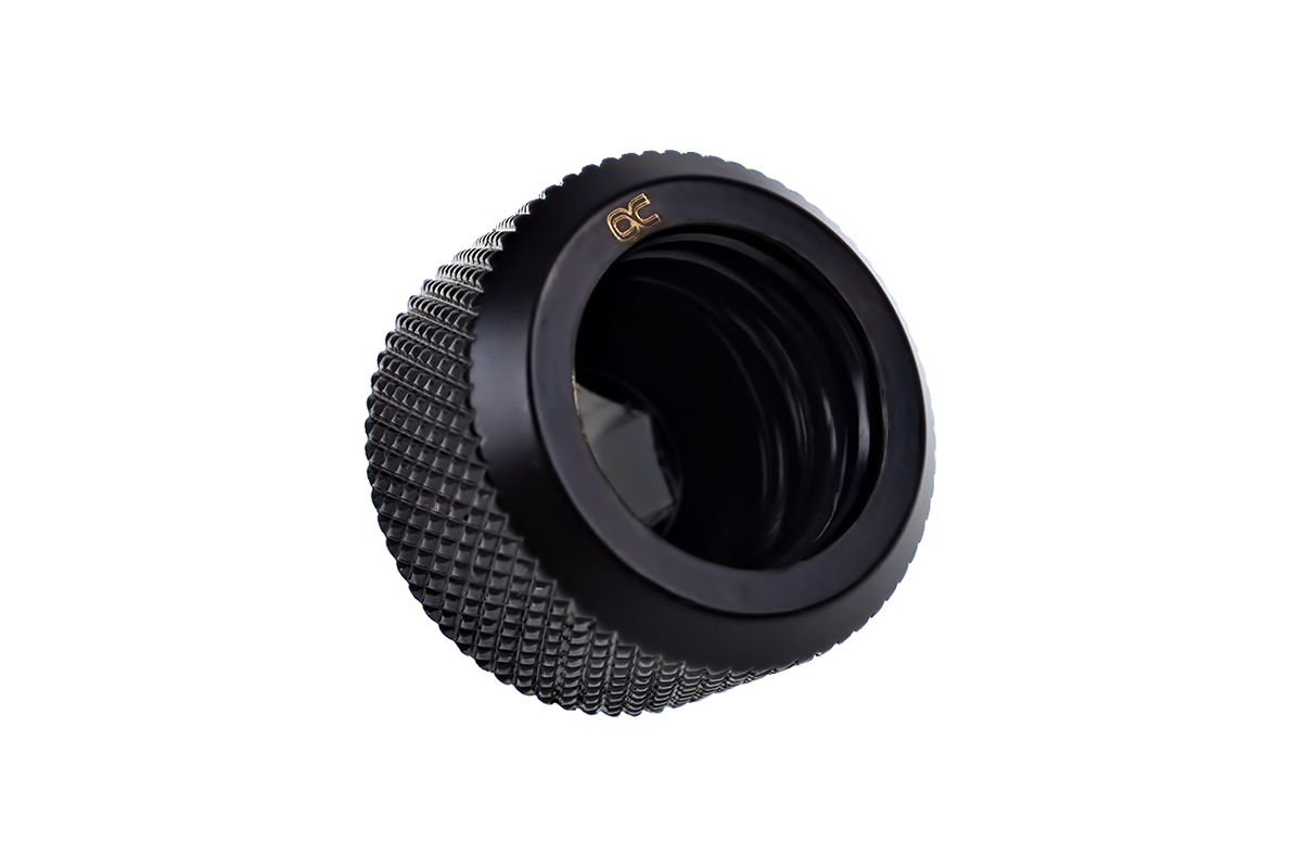 Alphacool Eiszapfen Connector Series HardTube Socket Flüssigkühlsystemarmatur Deep Black