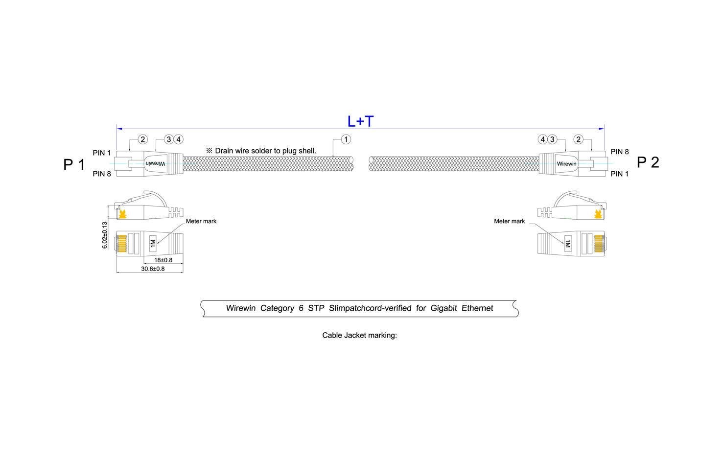 Wirewin PKW-TOUGH-STP-K6 3.0 GN Cat 6 U/FTP (STP) 3 m Grün