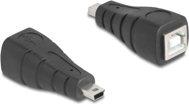 Delock USB 2.0 Adapter Mini 5 Pin Stecker zu Typ-B Buchse (67200)