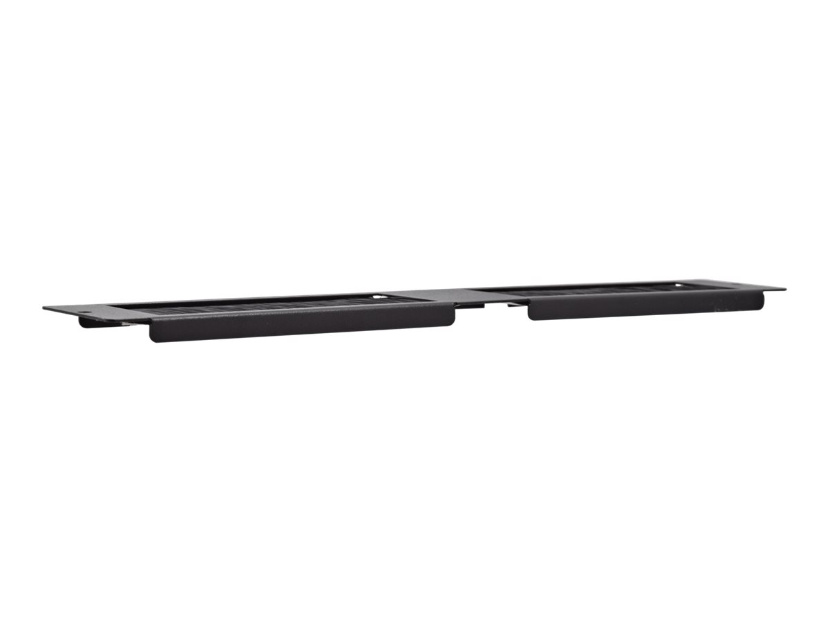 V7 RMWCBRUSHACCS Rack-Platte mit Bürsten-Durchführung 2U Schwarz
