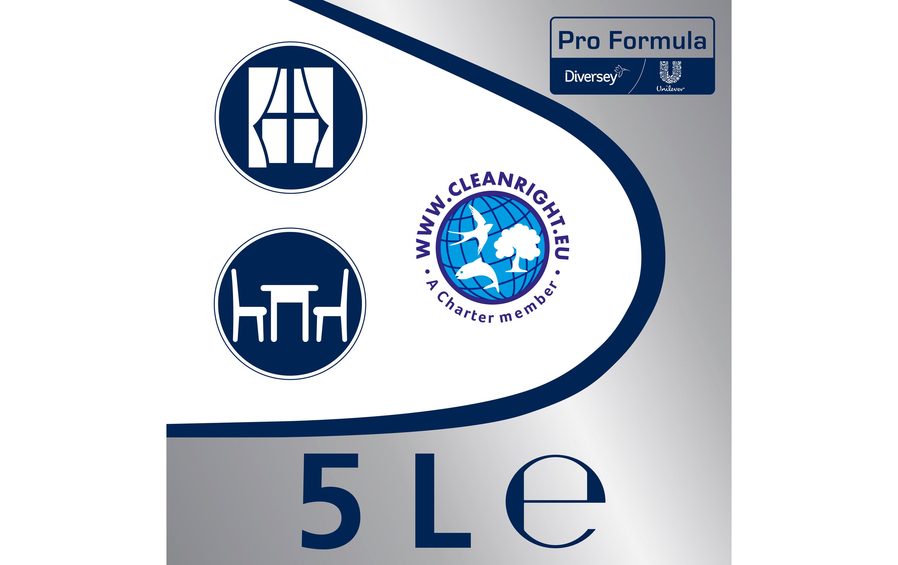Diversey Cif Pro Formula Glasreiniger 5000 ml Kanister Blau