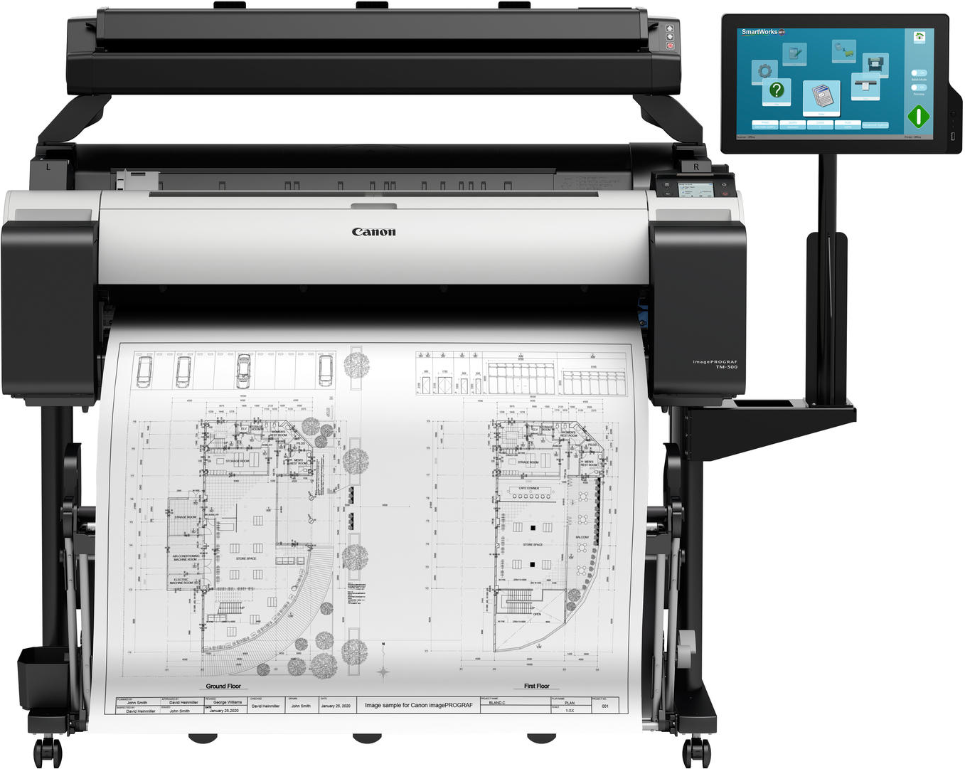 imagePROGRAF TM-300 T36 AiO Großformatdrucker mit Scanner PC Monitor Stand A0 91 (3058C003T36AiO)
