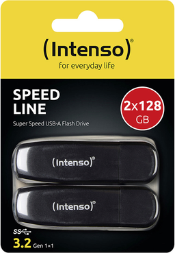Intenso 128GB Speed Line double pack USB-Stick Retail 128 GB Schwarz 3533495 USB-A (3533495)