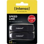 Intenso 128GB Speed Line double pack USB-Stick Retail 128 GB Schwarz 3533495 USB-A (3533495)
