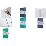 sigel Notizbuch Jolie Flair, Kunstleder, DIN A5, mintgrün 135 x 203 mm, liniert, 80 g/qm weißes Papier, Kunstleder - 1 Stück (JN133)